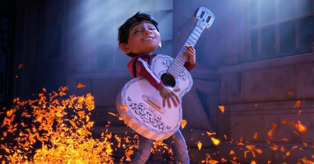 animated character playing guitar